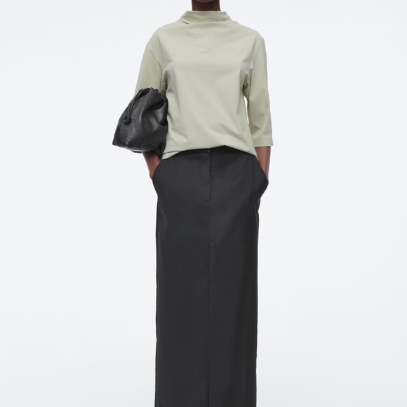 NWT COS WOOL COLUMN MAXI SKIRT - Picture 9 of 9